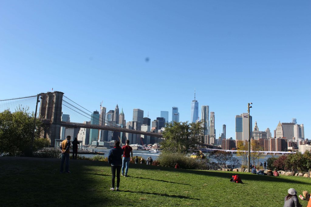 Brooklyn Bridge Park. Vista de Manhattan